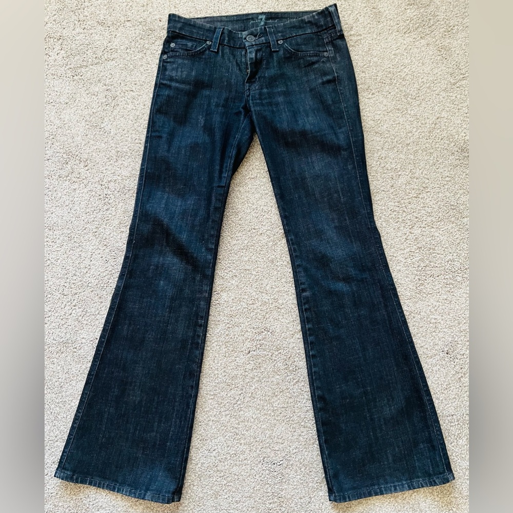 7 for All Mankind dark blue jeans